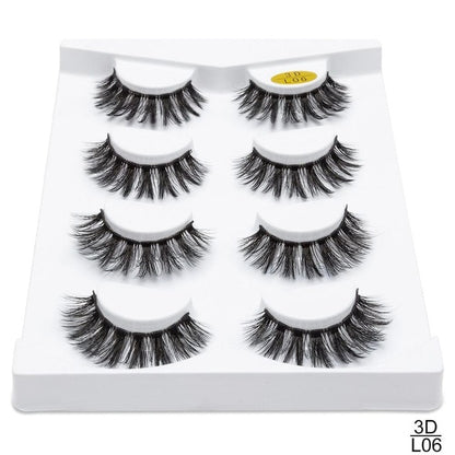 5 Pairs 3D Mink Lashes Thickness False Eyelashes