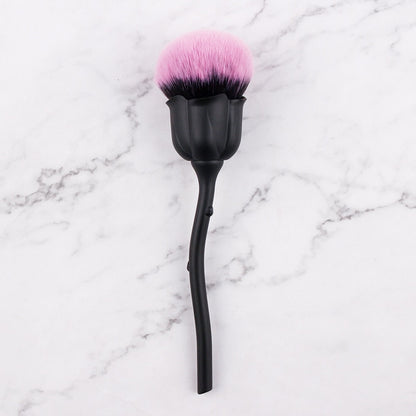 Flower Nail Brush For Manicure Rose Nail Art Brush Nail Accesories Tools Popular Round Small Gel polish Dust Cleaning Brushes