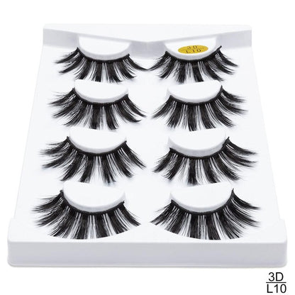 5 Pairs 3D Mink Lashes Thickness False Eyelashes