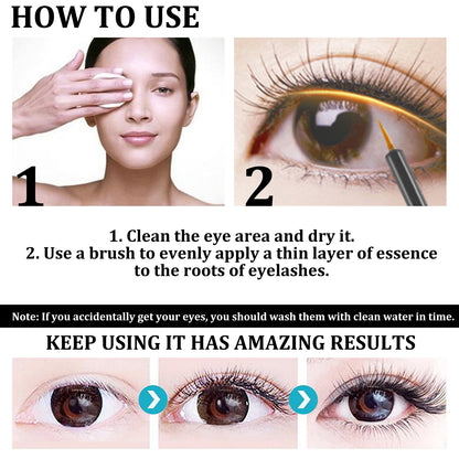 Eyelash Boost Serum, Lashes Black Long Mild Natural Thick Curl Curl Lasting Not Faint Dyed Eyelash Liquid