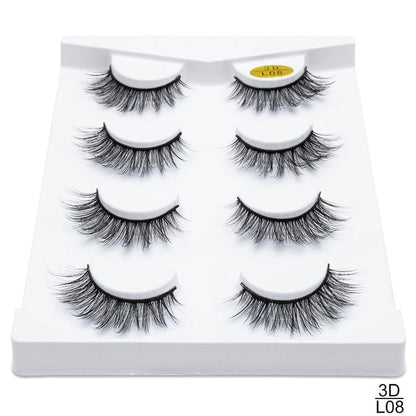 5 Pairs 3D Mink Lashes Thickness False Eyelashes