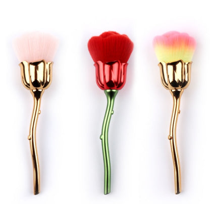 Flower Nail Brush For Manicure Rose Nail Art Brush Nail Accesories Tools Popular Round Small Gel polish Dust Cleaning Brushes